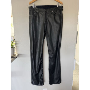 GAP Pants Womens 14T Zip Bootleg Faux Leather Black 5-Pockets